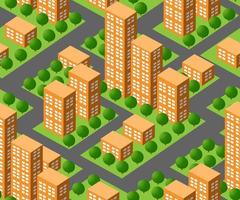 Seamless urban plan vector