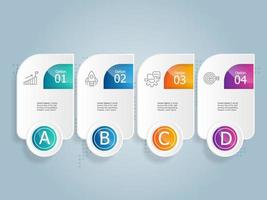 abstract horizontal timeline infographics element presentation vector