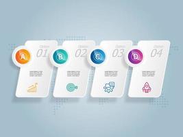 abstract horizontal timeline infographics element presentation vector