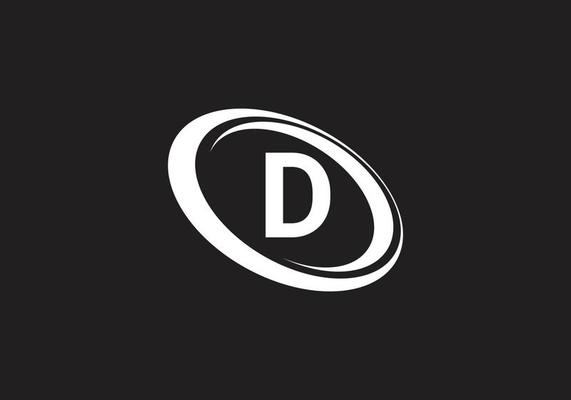 this is a letter D rounded logo design.