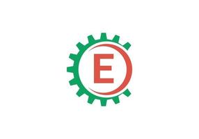 this is a letter E rounded logo design vector