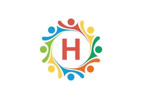 this is a creative H letter logo vector