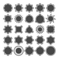 gear badge icons vector illustration