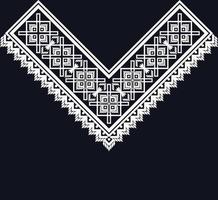 escote étnico, geométrico, tribal, oriental, tradicional, diseño de collar para mujeres de moda vector