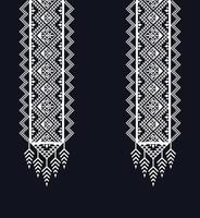 escote étnico, geométrico, tribal, oriental, tradicional, diseño de collar para mujeres de moda vector