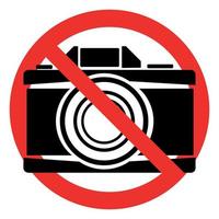 NO Camera Sign vector