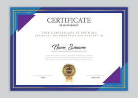 Certificate Template With Ornament vector