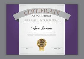Certificate Template With Ornament vector