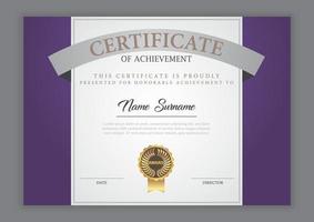 Certificate Template With Ornament vector