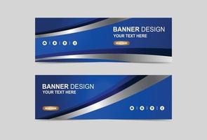 Abstract blue shining line banner and brouchure design vector