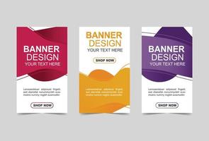 Abstract curve line banner and brouchure design vector