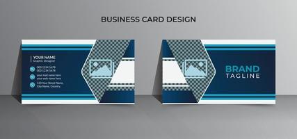 Business card template design in vector