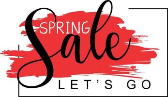 Spring Sale design for advertising, banners, leaflets and flyers. vector