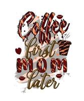 Mother's Day Sublimation Design. mother's day typography design vector