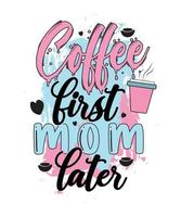 Mother's Day Sublimation Design. mother's day typography design vector