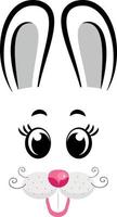 The rabbit is the symbol of 2023. Vector illustration