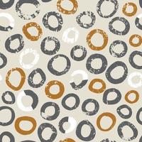 Vector seamless pattern. Hand drawn dots background. Messy grunge circles shapes textured print.