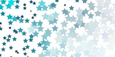 Light BLUE vector pattern with abstract stars.