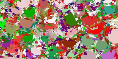 Light Multicolor vector template with triangle shapes.
