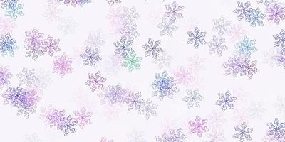 Light multicolor vector natural backdrop with flowers.