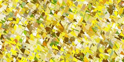 Light green, yellow vector background with polygonal forms.