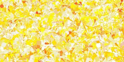 Light Orange vector background with triangles.