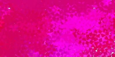 Dark pink vector pattern with polygonal shapes.