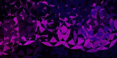 Dark pink vector background with polygonal forms.