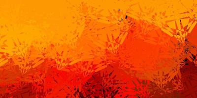 Dark Orange vector background with polygonal forms.