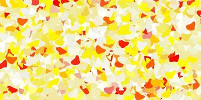 Light orange vector pattern with abstract shapes.