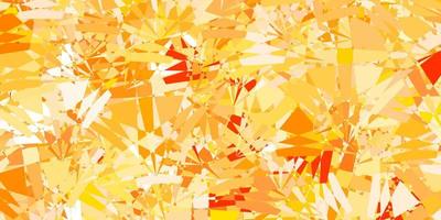 Light Orange vector background with polygonal forms.