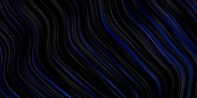 Dark BLUE vector background with wry lines.