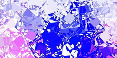 Light pink, blue vector background with polygonal forms.