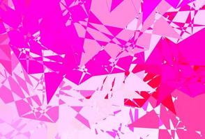 Light Pink vector pattern with abstract shapes.
