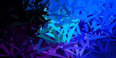 Dark pink, blue vector texture with random triangles.