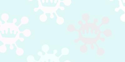 Light pink, blue vector template with flu signs.