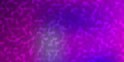 Light pink, blue vector background with hexagonal shapes.