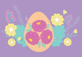 Cute greeting card for Easter. vector