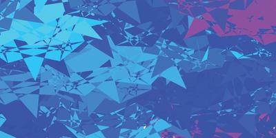 Light Pink, Blue vector texture with random triangles.