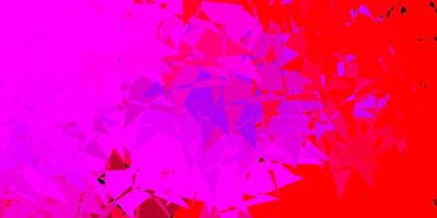 Light pink, red vector background with polygonal forms.