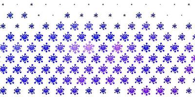 Light Purple vector texture with disease symbols.