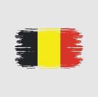 cepillo de bandera de bélgica. bandera nacional vector