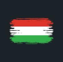 Hungary Flag Brush. National Flag vector