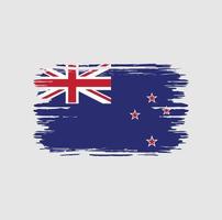 New Zealand Flag Brush. National Flag vector