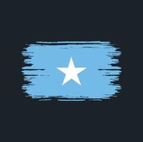 cepillo de bandera de somalia. bandera nacional vector