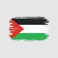 Palestine Flag Brush. National Flag vector