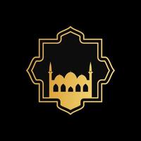 mosque ornament illustration vector