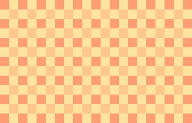 Colorful pattern orange checkered background composed of multiple ...