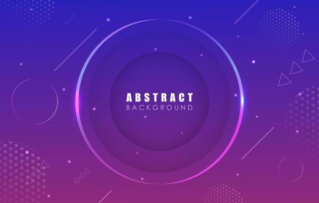 Minimal gradient geometric blue background with dynamic shapes composition. Abstract creative cool background with digital pattern for business poster or banner. Vector illustration