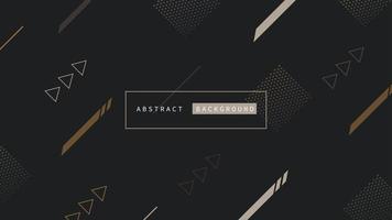 Abstract geometric background with arrow sign, modern pattern and elements design on dark gray background. Vector illustration